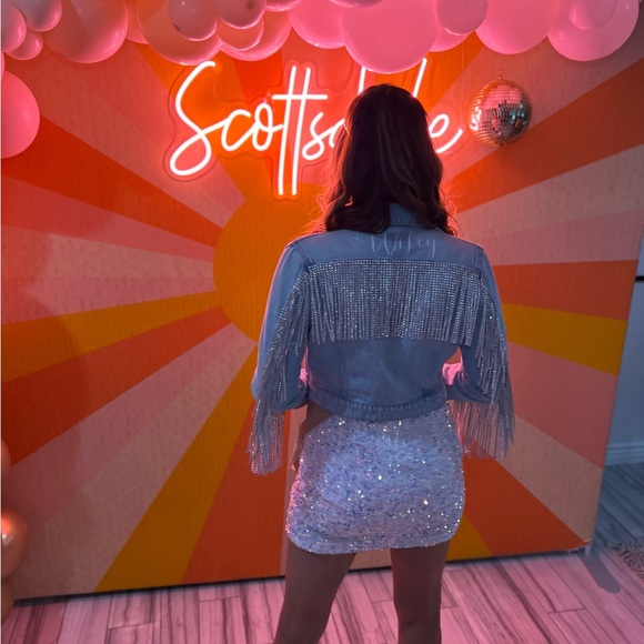 Wifey Rhinestone Jean Jacket - Picture 2 of 4